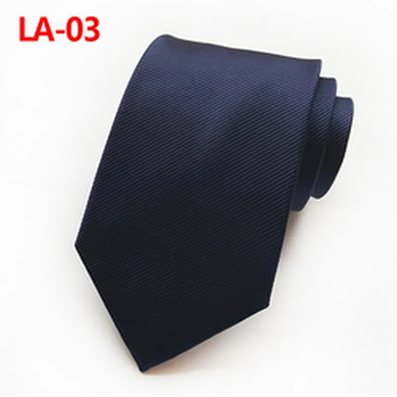 Solid Fine Twill Ties for Men Italian Classic Corbatas De Hombre Polyester Woven Custom Neckties Men