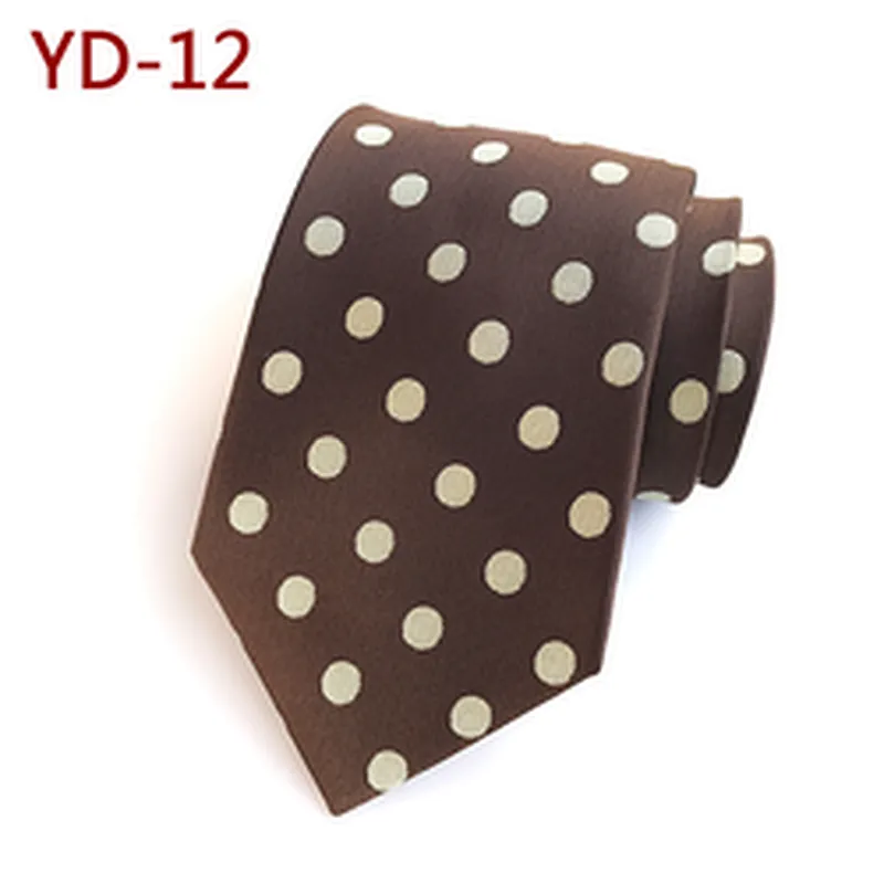 Wholesale Dot Cravates Pour Hommes Casual Fashion Mens Ties Necktie Polyester Woven Ties For Men Italian