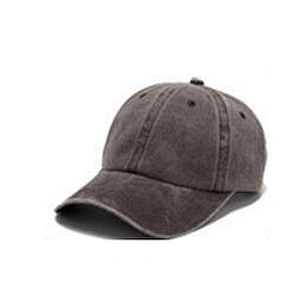 Wholesale Unisex 6 Panel Blank Embroidery Logo Cotton Washing Distressed Vintage Custom Baseball Trucker Hat Cap