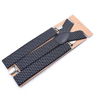 hot sale mens multi color polka dot  and stripe pattern suspenders