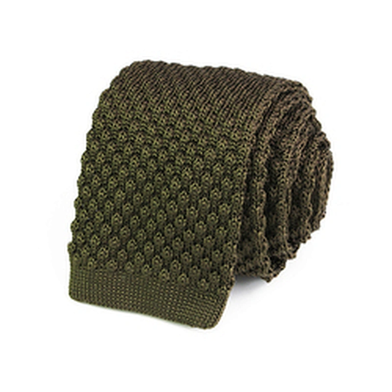 Corbatas Por Mayoreo Classic Silk Knitted Tie Men Plain Stripe Silk Knit Ties
