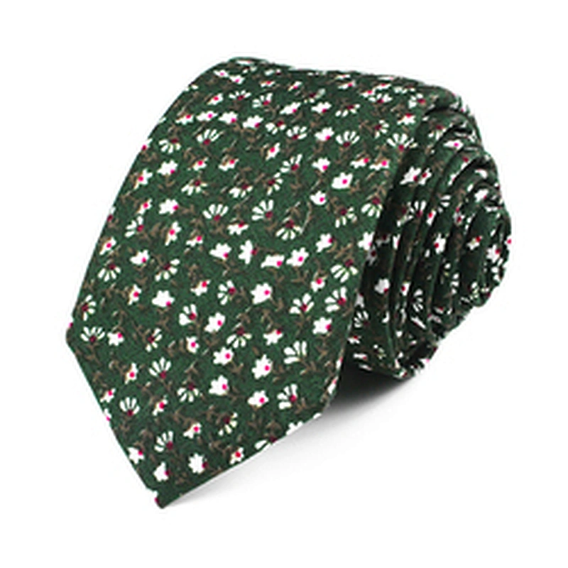 Wholesale Cotton Necktie Fancy Floral Tie Cotton Ties For Men Italian