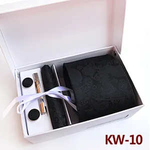 Paisley Neckties With Pocket Squares Custom Men Ties and Hanky Set Fashion Tie Pocket Square and Cufflink Set Gift Box