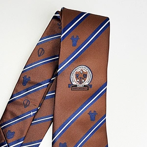Custom Neckties Men With Logo Luxury Stripe Ties For Men Italian Cravate Homme Set Gift Box