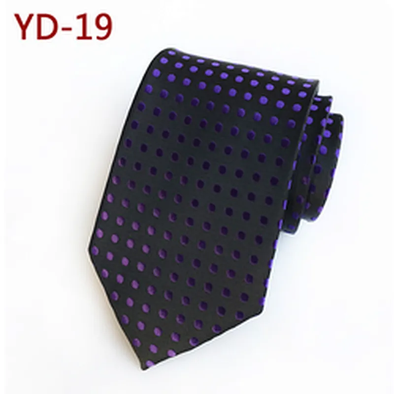 Wholesale Dot Cravates Pour Hommes Casual Fashion Mens Ties Necktie Polyester Woven Ties For Men Italian