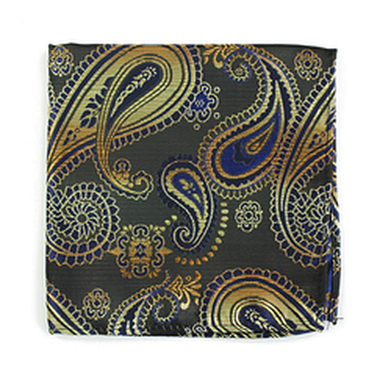 Jacquard dozen handkerchief Men Pocket Square Polyester Printed Scarf Square