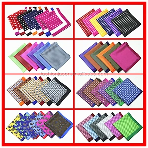 Custom fashion digital printing Pocket Square