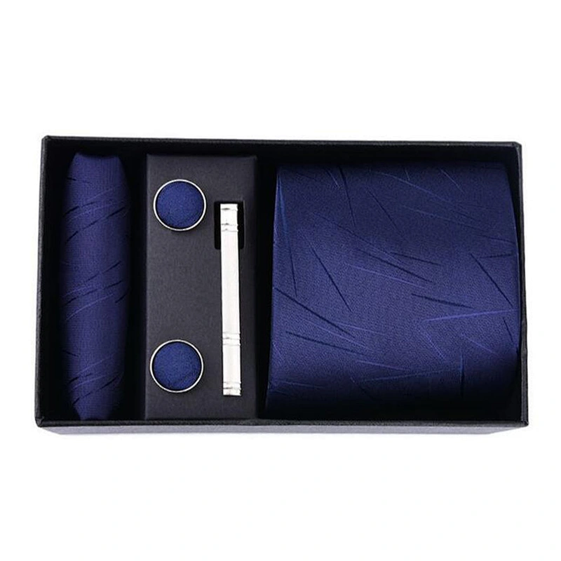 wedding handkerchief polyester tie and polyester men ties set