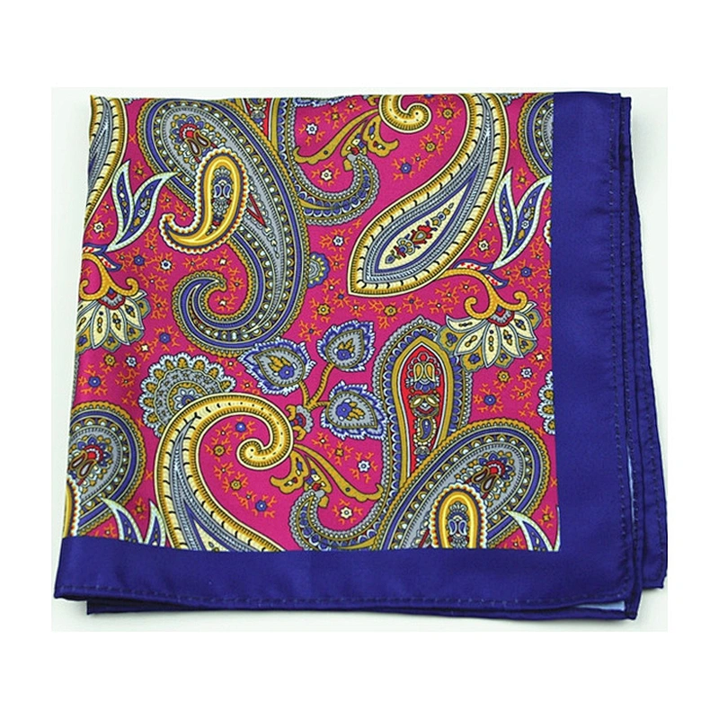 silk material mens female soft fancy pocket square