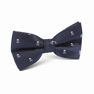 cartoon navy anchor pattern kids bow tie mini