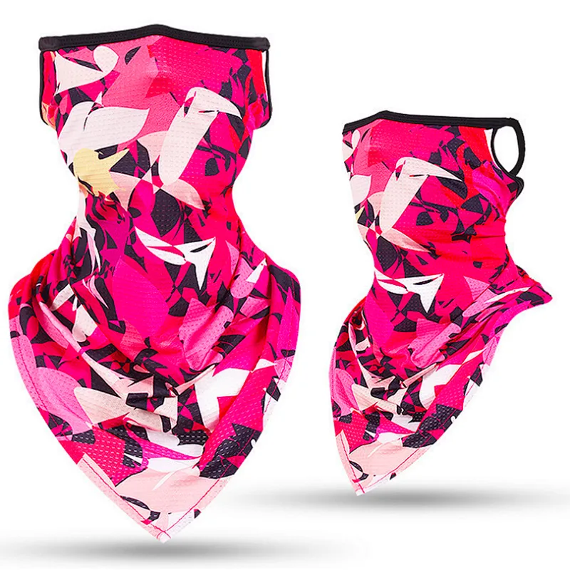 Spring And Summer Multifunctional Ice Silk Sunscreen Riding Outdoor Dustproof And Haze Covering Face Ear Hanging Scarf