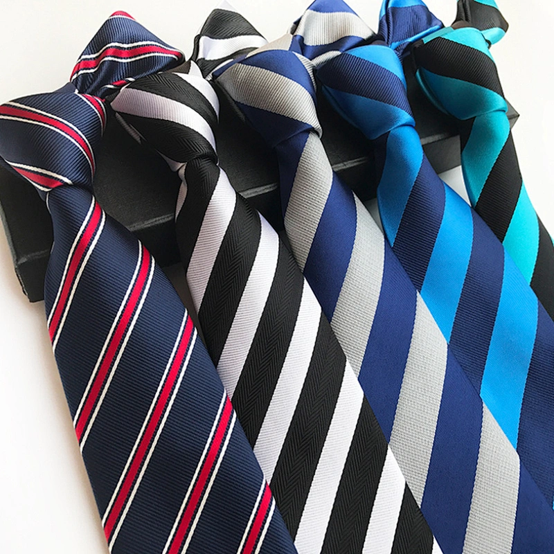Stripe Cravate Pour Homme Polyester Woven Neck Ties For Men Italian Luxury Necktie Mens Paisley
