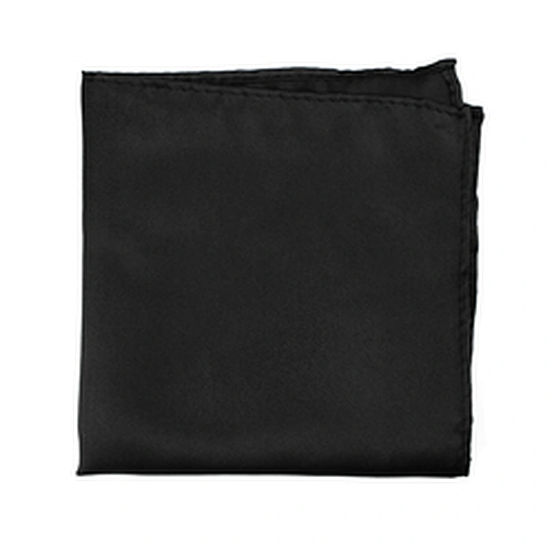 Mouchoir Solid Color Scarfs Polyester Plain Square Scarf Foulard Carre Satin Pocket Square For Men