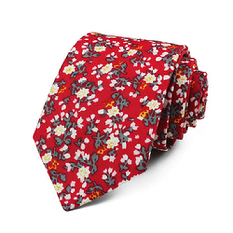 Wholesale Floral Ties Casual Cotton Ties Printed Tie Set Gift Box