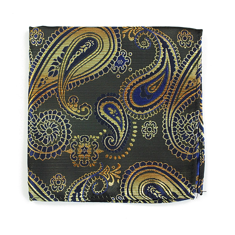 Jacquard dozen handkerchief Men Pocket Square Polyester Printed Scarf Square