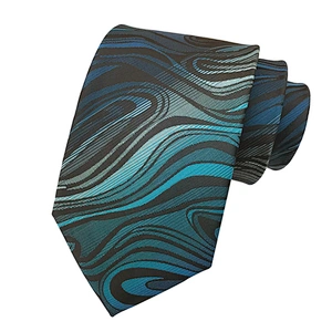 Fashion Grid Neck Ties For Men Polyester Cravate Pour Homme Custom Neckties Men Jacquard Woven