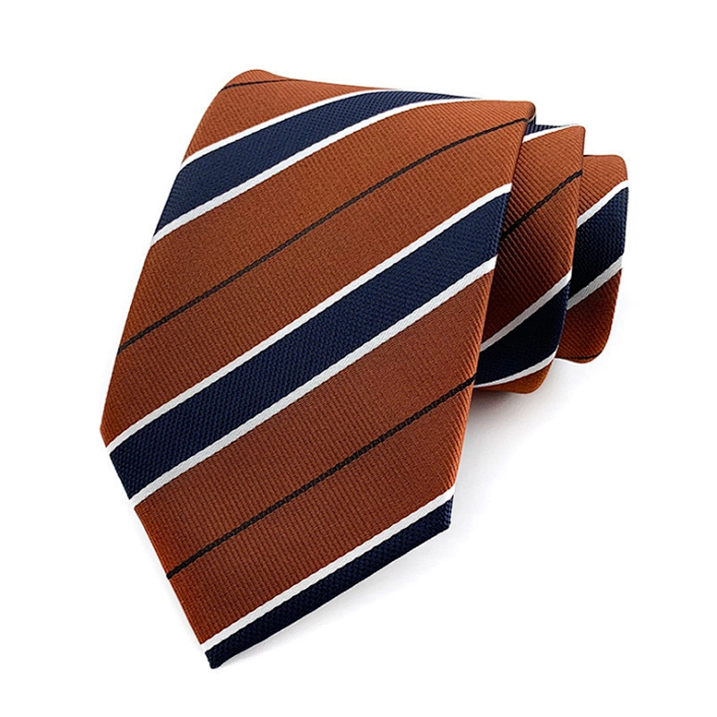 Wholesale Corbatas Hombres Classical Stripe Mens Ties Silk Box Set Custom Luxury Necktie Set Gift Box