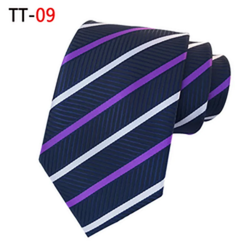 Fashion Necktie Set Gift Box Custom Logo Striped Neck Ties For Men Polyester Woven Corbatas Hombres