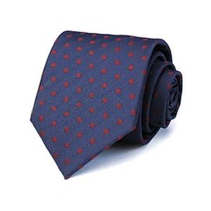 Business Casual Gravata Woven Jacquard Polyester Ties For Men Italian Custom Neck Tie