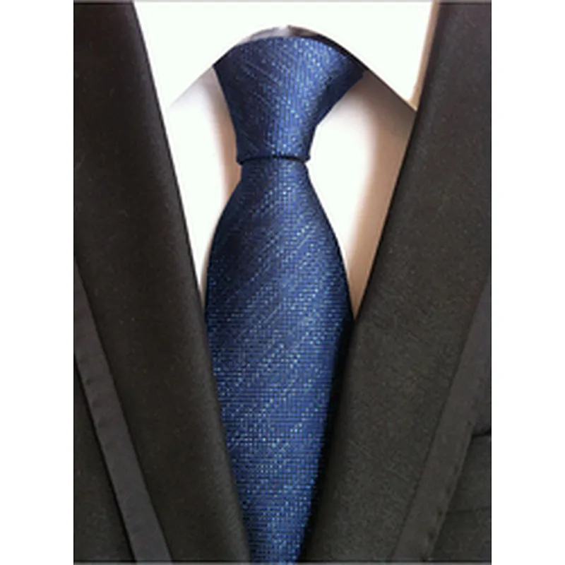 Wholesale Business Silk Ties Formal Stripe Silk Neckties Men Polyester Jacquard Woven Cravate Homme