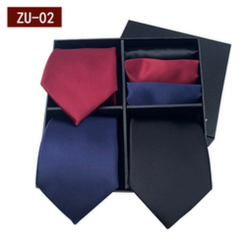 Fashion Gravata Masculina Luxury Jacquard Mens Ties Silk Box Set Custom Necktie Set Gift Box With Logo
