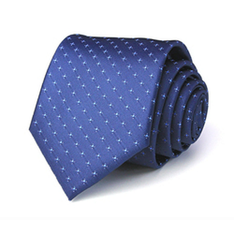 Business Casual Gravata Woven Jacquard Polyester Ties For Men Italian Custom Neck Tie