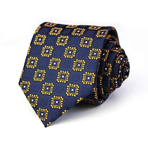 wholesale high quality jacquard striped silk polyester neck ties for men