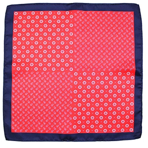 Men's polyester Printed Handkerchief pocket square for men