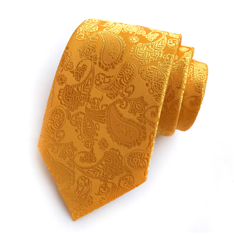 Fashion Cravate Pour Homme Polyester Paisley Neck Ties For Men Custom Neckties Men Jacquard Woven