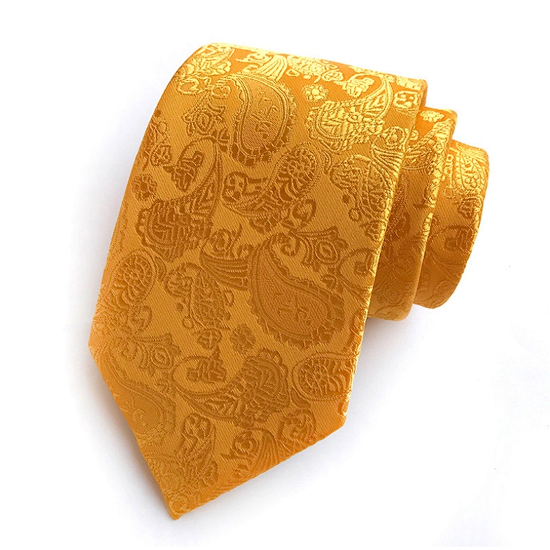 Fashion Cravate Pour Homme Polyester Paisley Neck Ties For Men Custom Neckties Men Jacquard Woven