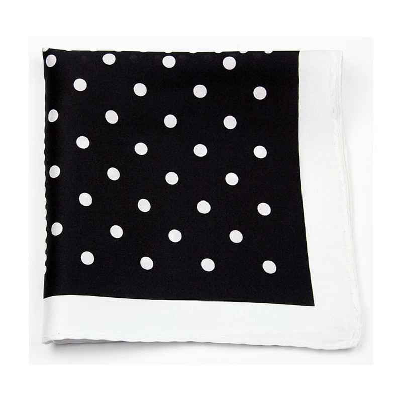 customise handkerchief dot pocket square high quality handchief silk DPS5710