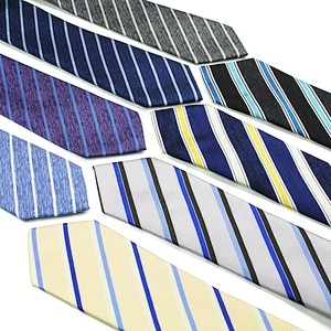 Striped Tie Sublimation Neckties Twill Jacquard Tie Yarn-dyed Polyester Ties Corbatas Hombres