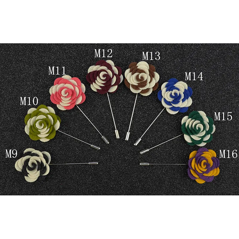 Designer Brooch Popular Brands Fashionable Wedding Corsage Flower Lapel Pins Mens Suit Custom