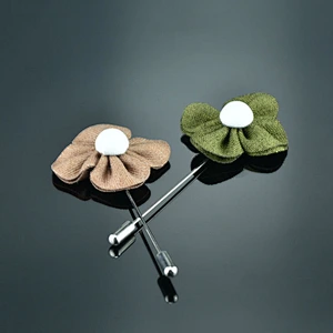 brooch lapel pin custom luxury groom boutonniere wedding wholesale flower lapel pins mens suit