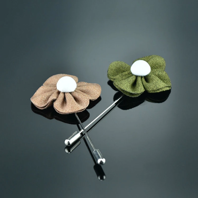 brooch lapel pin custom luxury groom boutonniere wedding wholesale flower lapel pins mens suit
