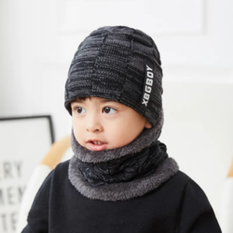 New Arrival Winter Warm Beanie Hat Scarf Sets Factory Wholesale Men's And Boy's Knitted Hats Acrylic Cold-Proof sets