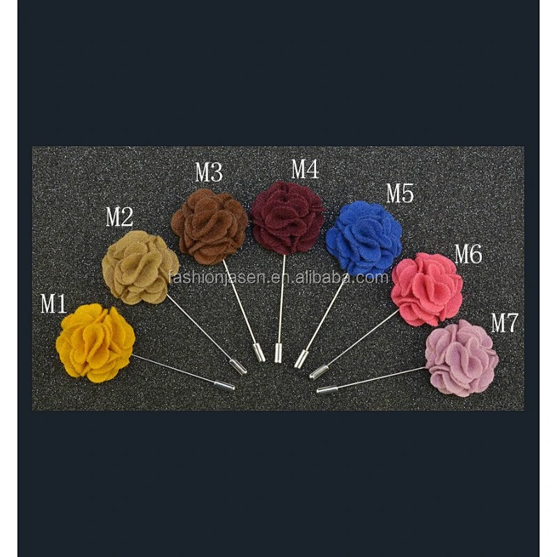 oem flower lapel pin,custom lapel flower pin,suit pin JSLP040