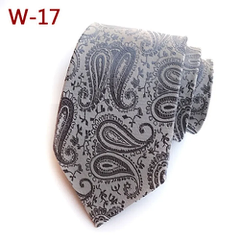 Fashion Neck Ties For Men Custom Neckties Men Jacquard Woven Polyester Paisley Cravate Pour Homme