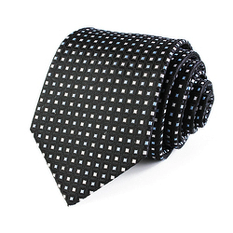 Custom Casual Fashionable Neck Tie Gift Set Polyester Ties Dot Jacquard Cravate Homme Men Necktie Ties For Men Italian