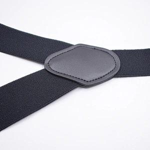 Wholesale Cheap Adult 3 clip strap Y-type plain color men's and women's universal suspender strap clip
