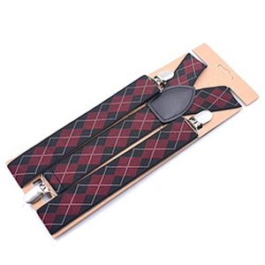 hot sale mens multi color polka dot  and stripe pattern suspenders