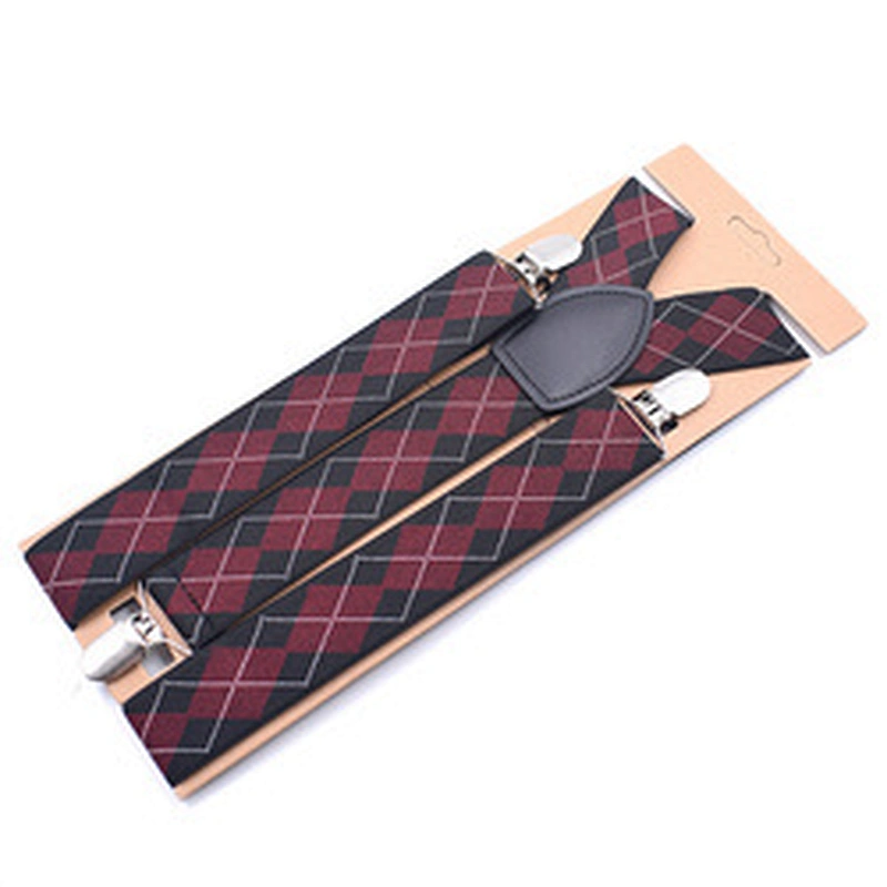 hot sale mens multi color polka dot  and stripe pattern suspenders