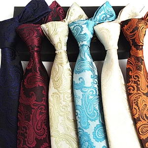 Fashion Paisley Neck Ties For Men Italian Casual Ties Men Custom Logo Wedding Necktie Party Gravatas Estampadas