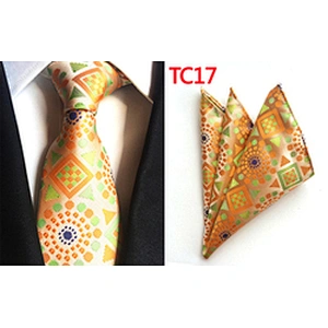 Fashionl Paisley Neckties with Pocket Square Custom Ensemble Cravate Mouchoirs Wholesale Men Ties and Hanky Set
