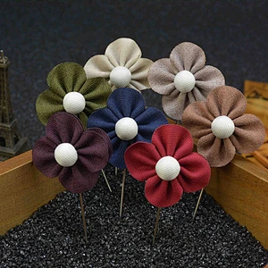brooch lapel pin custom luxury groom boutonniere wedding wholesale flower lapel pins mens suit