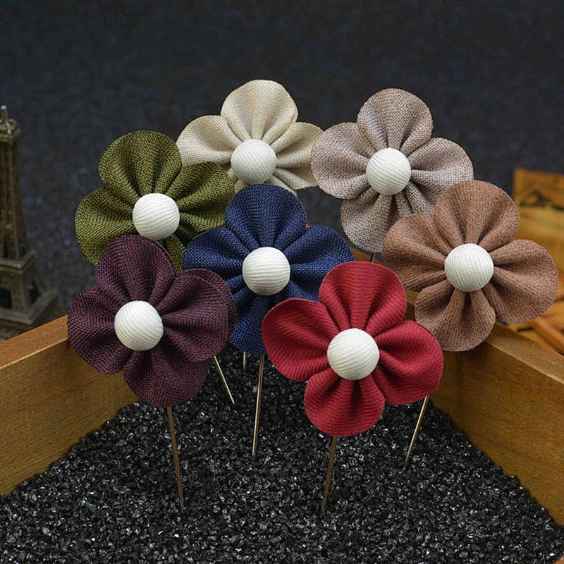 brooch lapel pin custom luxury groom boutonniere wedding wholesale flower lapel pins mens suit