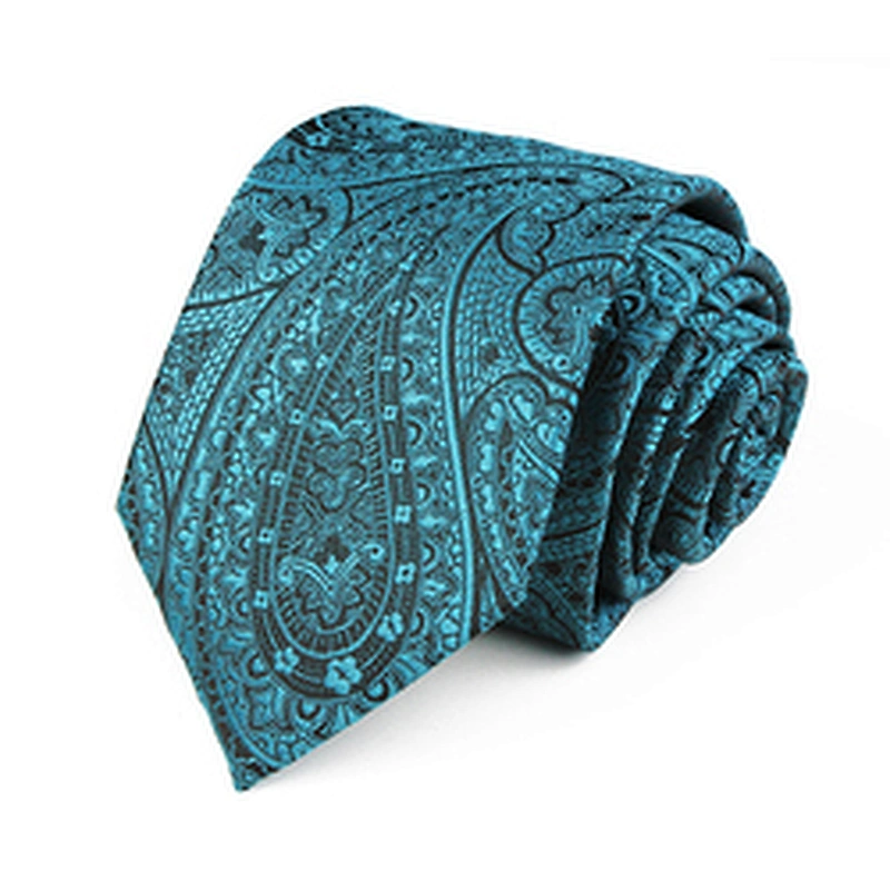 Custom Logo Tie Sublimation Polyester Jacquard Woven Tie For Men Bulk Order Paisley Neck Ties For Men Italian