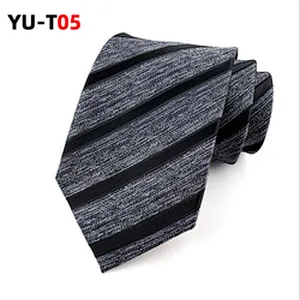 Casual Necktie Set Gift Box Custom Logo Fashion Striped Neck Ties For Men Polyester Jacquard Woven Corbatas Hombres