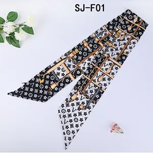Custom Personalized Satin Hair Scarf Fresh Foulard Pour Femm Voil Custom Logo Other Scarves & Shawls
