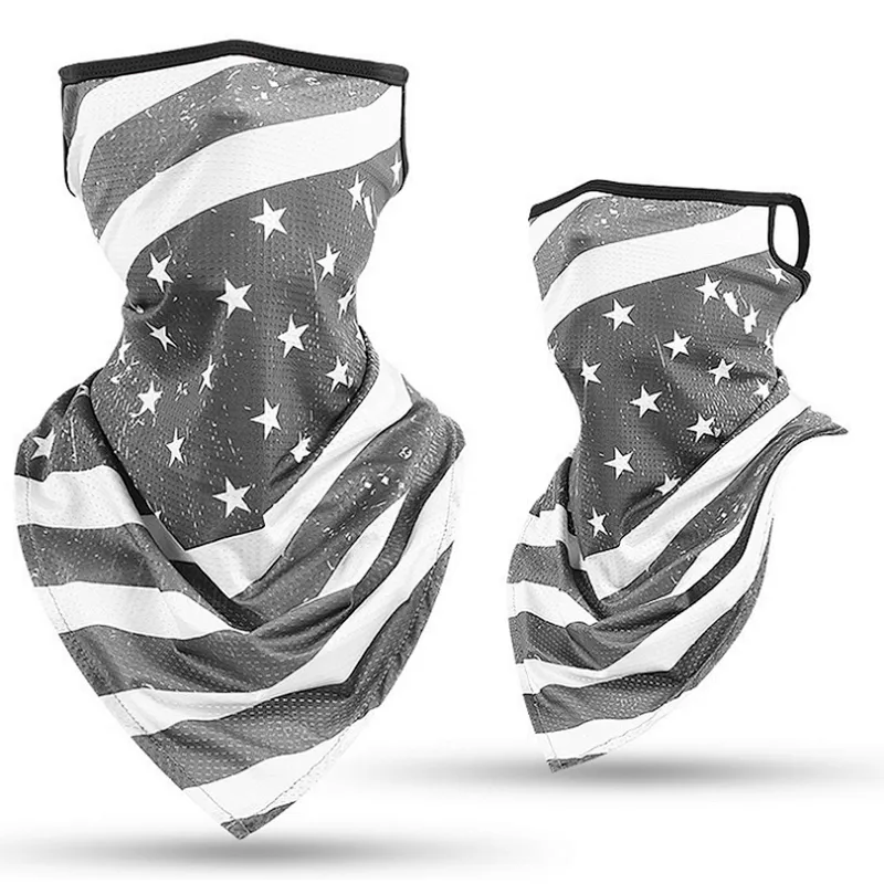 Spring And Summer Multifunctional Ice Silk Sunscreen Riding Outdoor Dustproof And Haze Covering Face Ear Hanging Scarf